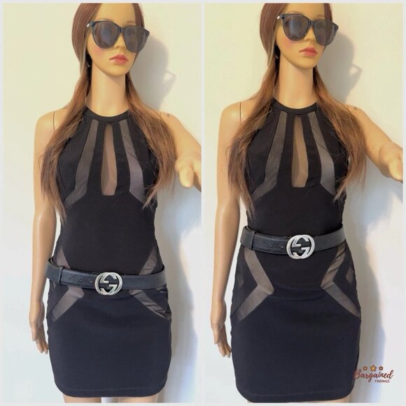 Auth Gucci Black Guccissima Leather Silver Interlocking G Buckle Belt 115/46 - Picture 11 of 13